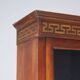 Empire display cabinet in walnut and bronze, Italy, 19th century