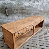 Antique counter kitchen island shop counter oak