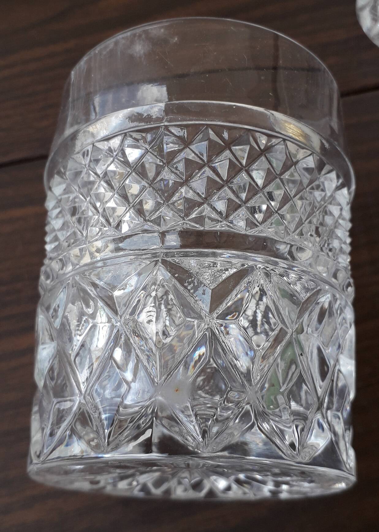 Whisky set with decanter and crystal glasses