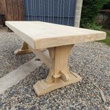 Solid walnut monastery table