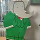 Children's Wall Decoration Babar the King Painted Wood