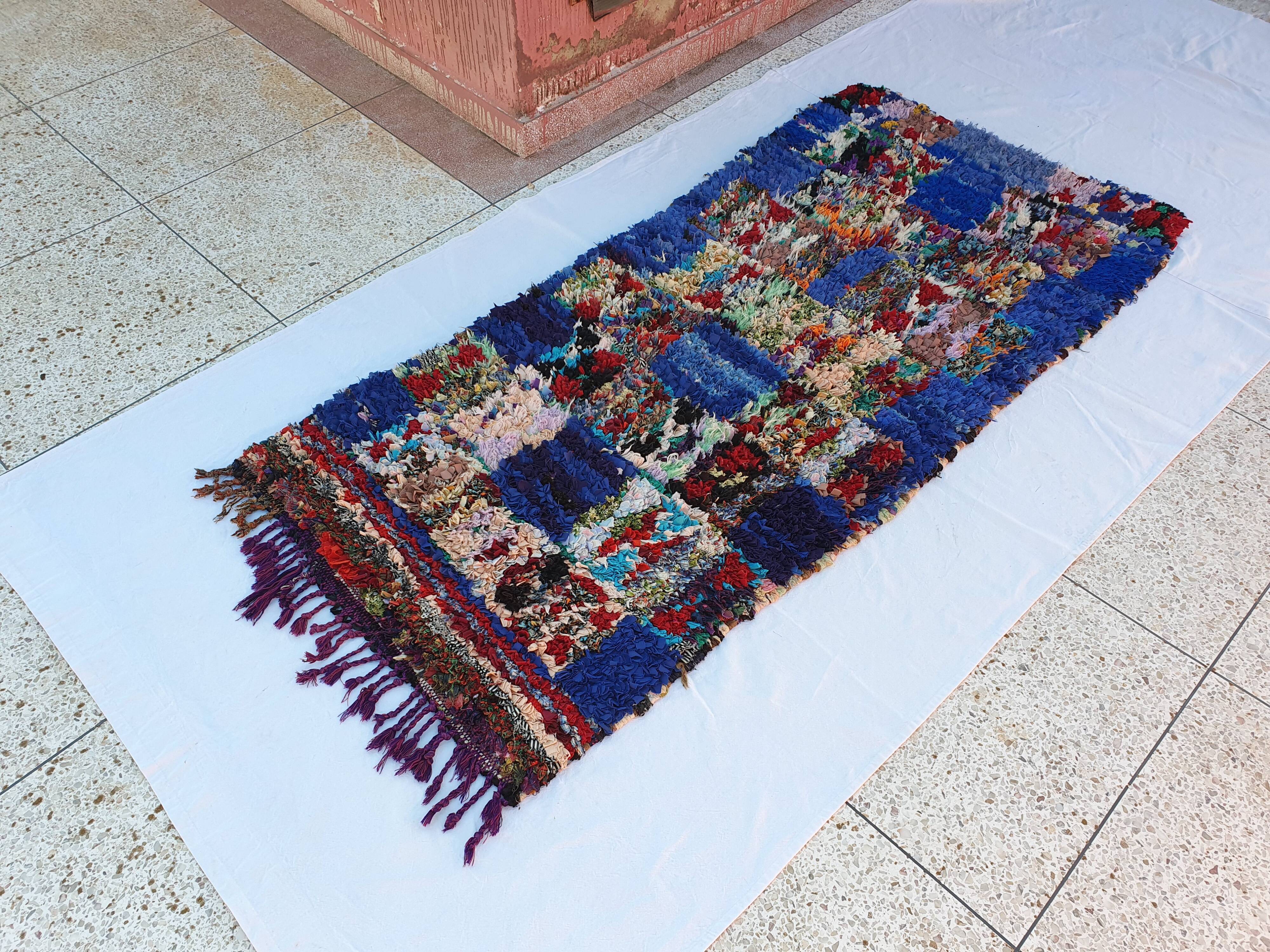 Moroccan carpet berber vintage 180 x 90 cm