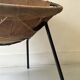 Fauteuil design en daim marron circle ballon de Lusch & Co, Allemagne 1970