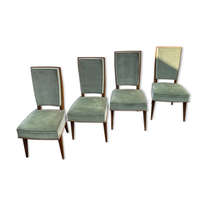 4 chaises vertes