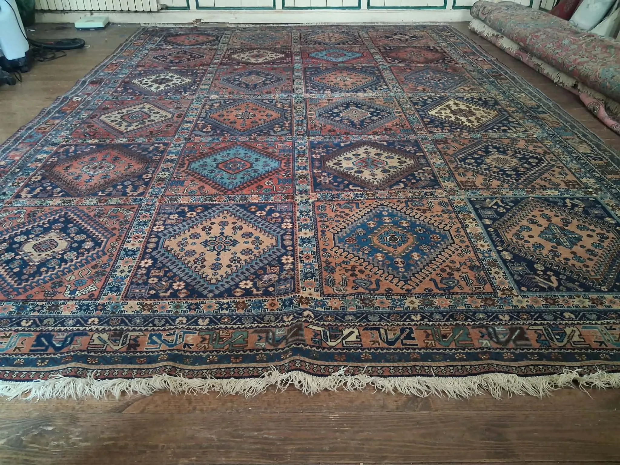 Handmade Persian Yalameh rug 370x261cm