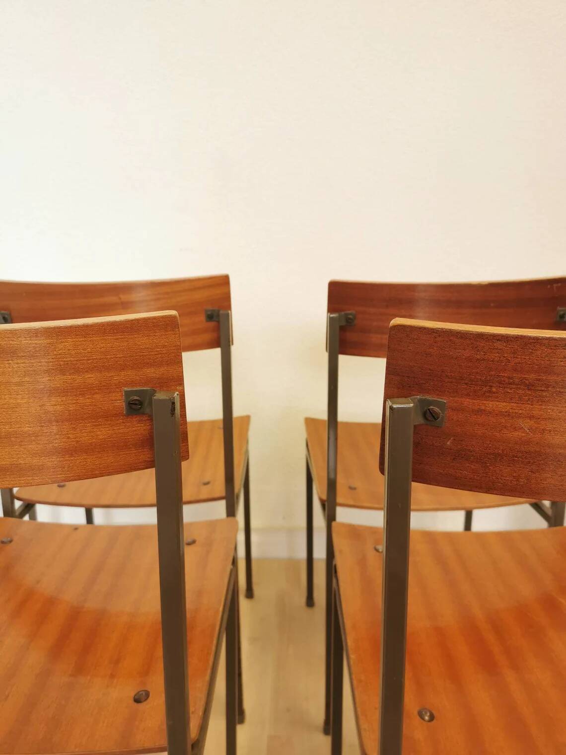 Vintage STOL Kamnik School Chair Minimalist Industrial Dining (1 of 30)