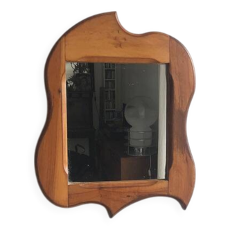 Solid wood mirror 1970