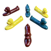 Porte-couteaux caniche en céramique