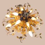 Murano glass flower flush mount, 1960s