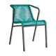 Fauteuil de jardin en métal et scoubidou vert