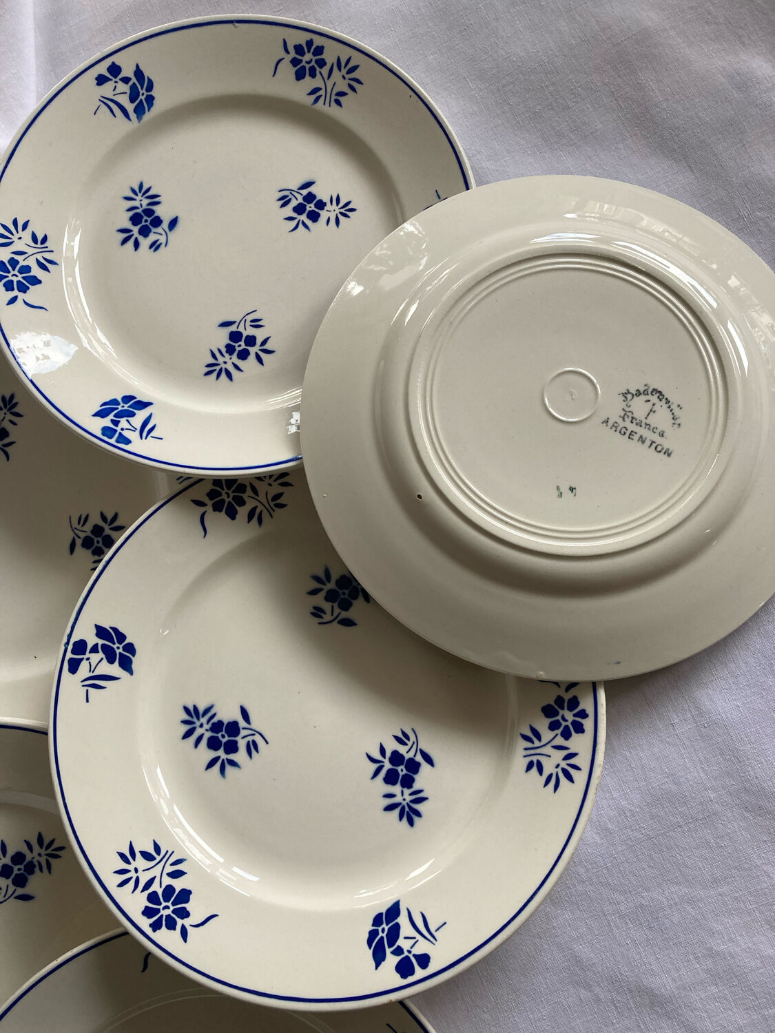 Badonviller dessert plates model Argenton