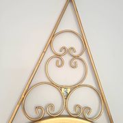 Miroir étoile doré en métal – décoration murale de charme