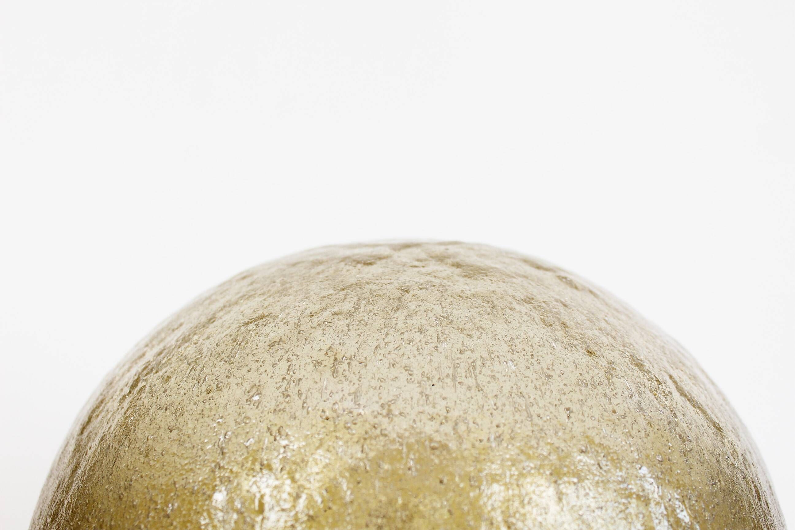 Brass and muranoglass 'Citrus' flush mount light by Hillebrand