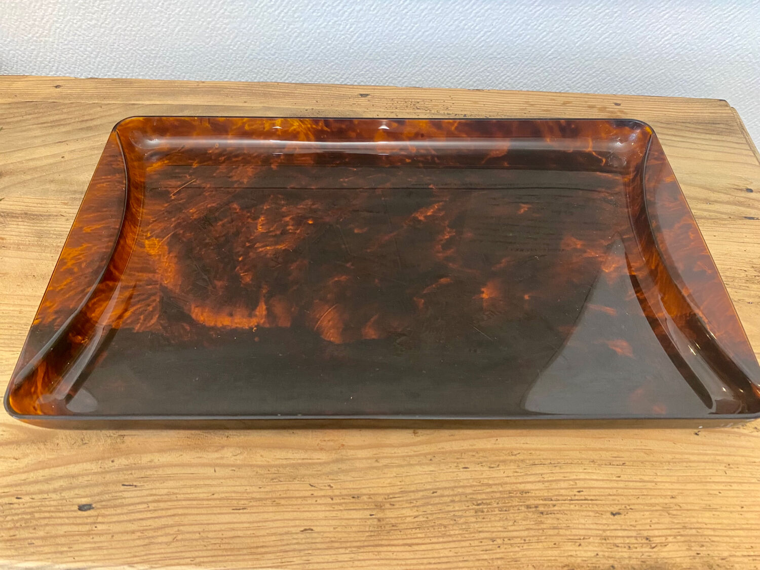 Tortoise tortoiseshell resin tray
