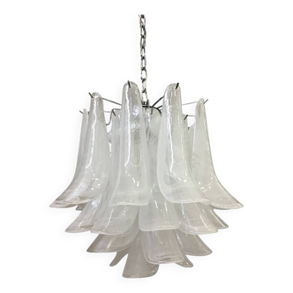 Murano Glass Sputnik Chandelier With Alabaster Italian Glass