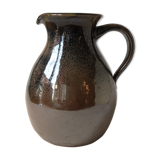 Glazed stoneware jug signed "KD".