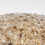 Round bubble ceiling light Murano amber by Hillebrand, Germany, 1970s