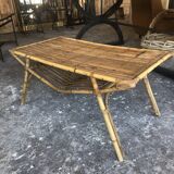 Rattan coffee table