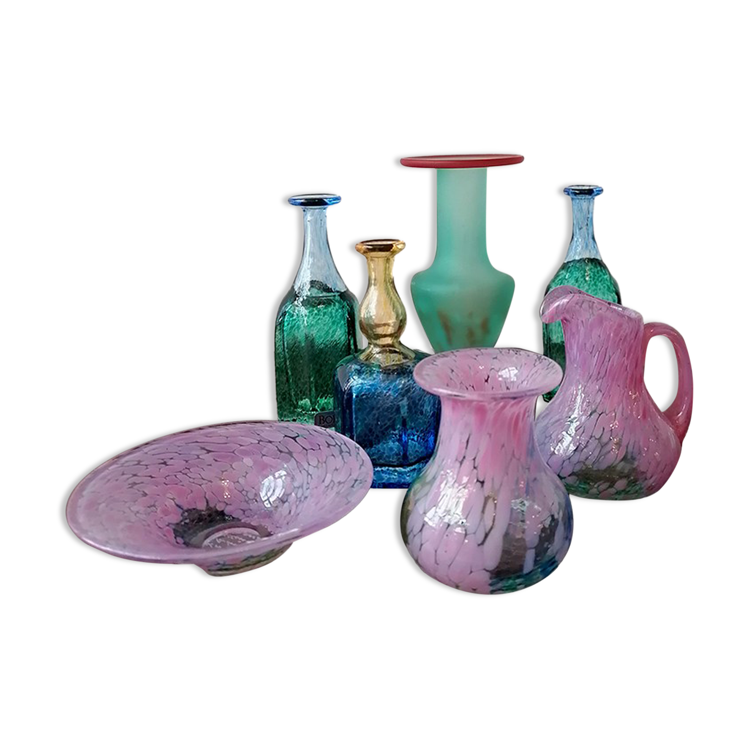 Set of glass vases, Kosta Boda, 1970