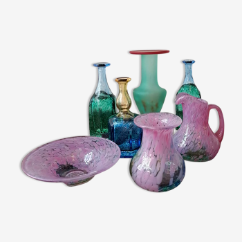 Set of glass vases, Kosta Boda, 1970
