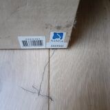 Large vintage tufted velvet mirror