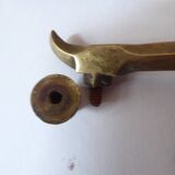 Three-pointed gilded bronze wall candlestick