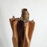 Vintage driftwood & mahogany floor lamp 1960s