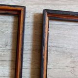 Pair of frame baguette doucine Napoleon lll