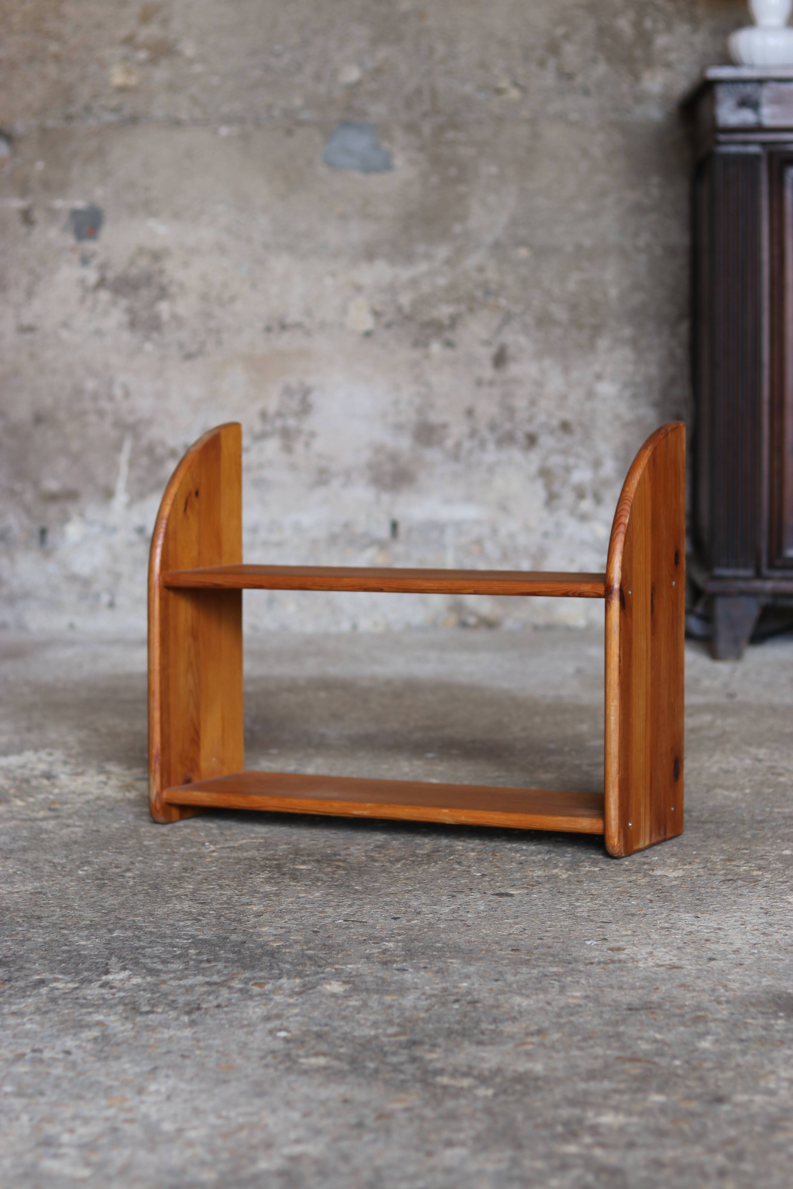 Pine wall shelf, 1980s