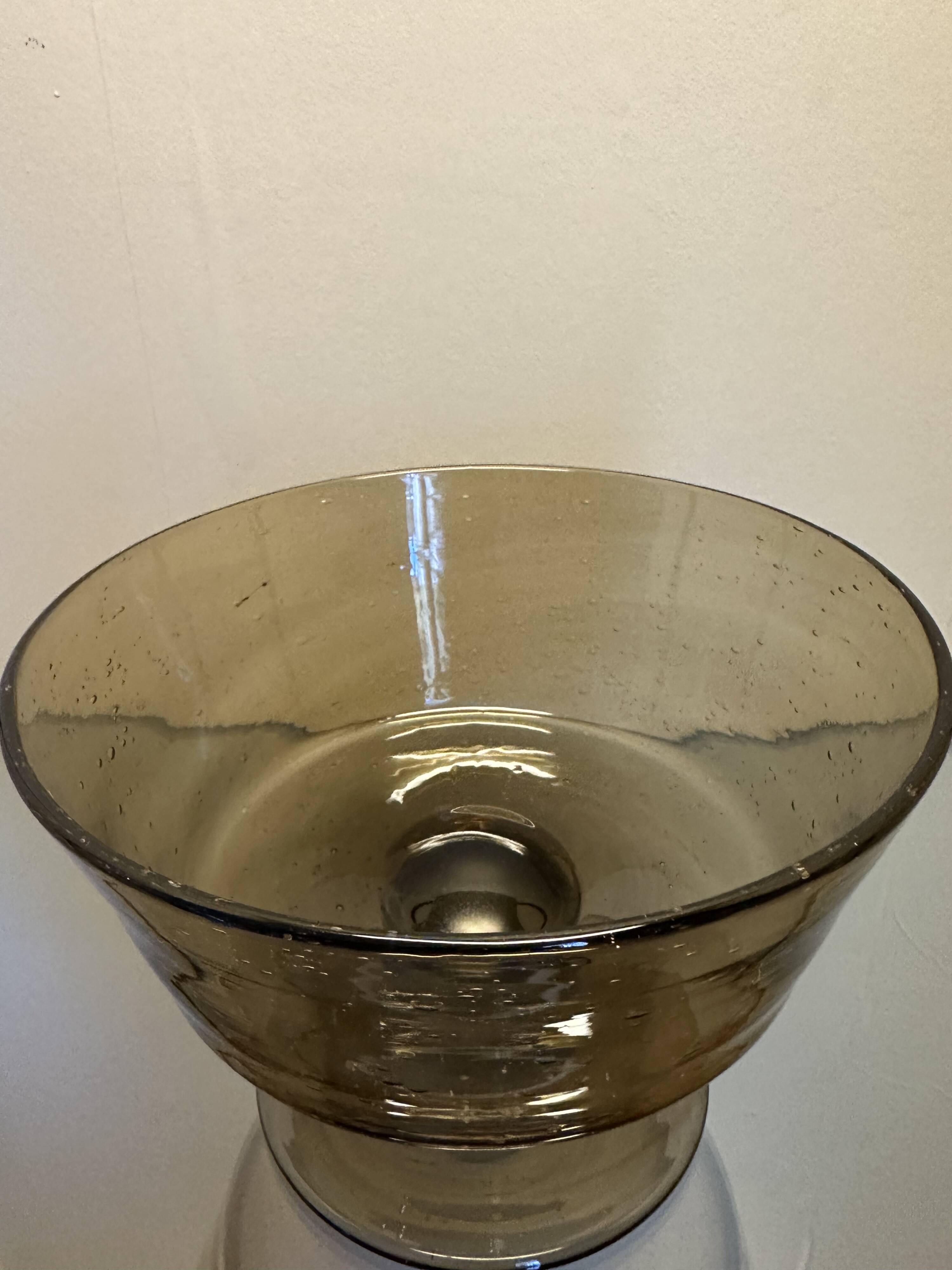 Service En Verre Soufflé Et Bullé de Biot