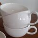 Villeroy and Boch Luxembourg white tea cups,