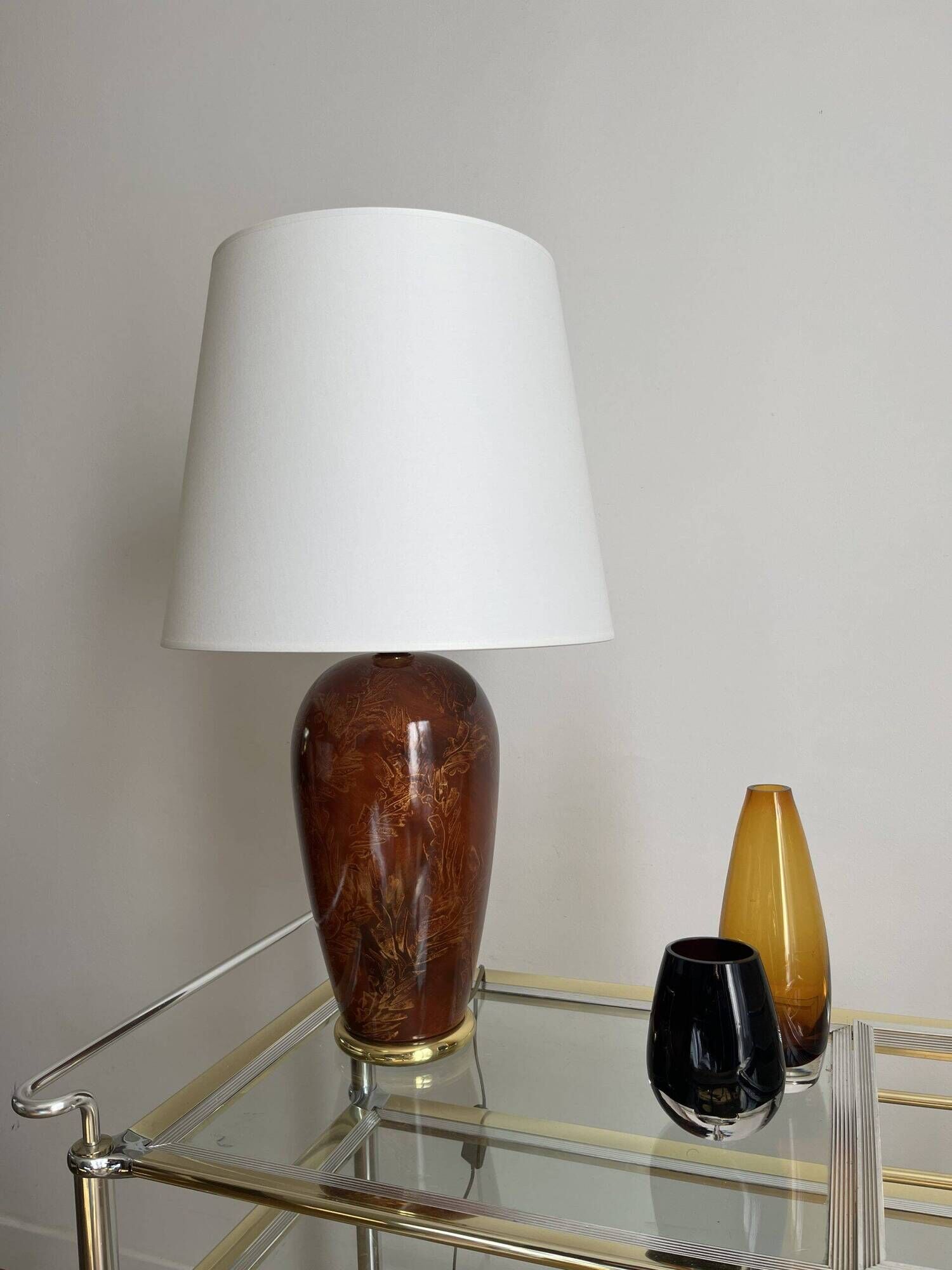 CERAMIC LIVING ROOM LAMP ODESSA MODEL FROM MAISON LE DAUPHIN
