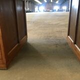 Solid oak administration cabinet desk 1950