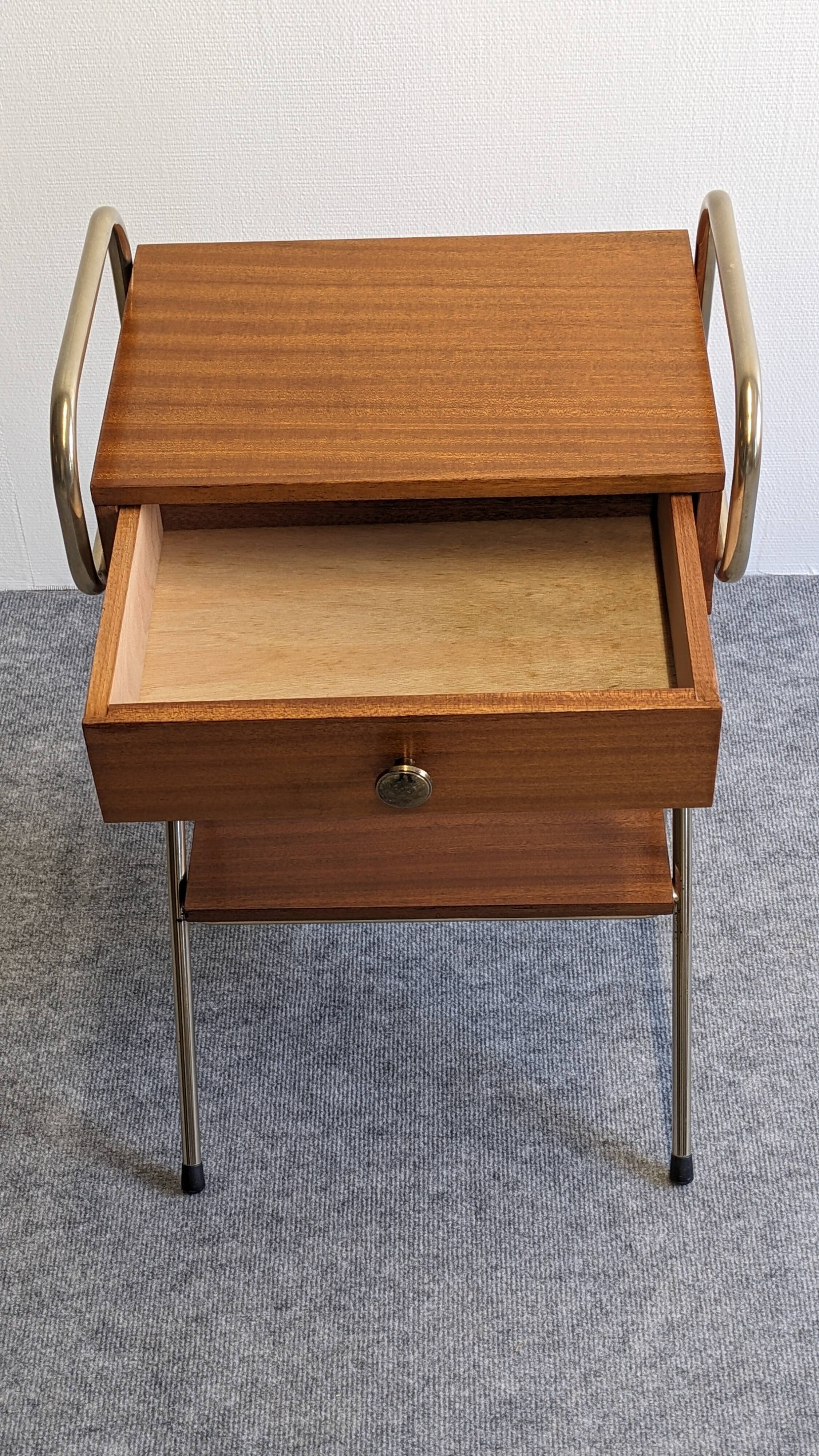 Bedside or side table by Jacques Hitier from the 50s/60s