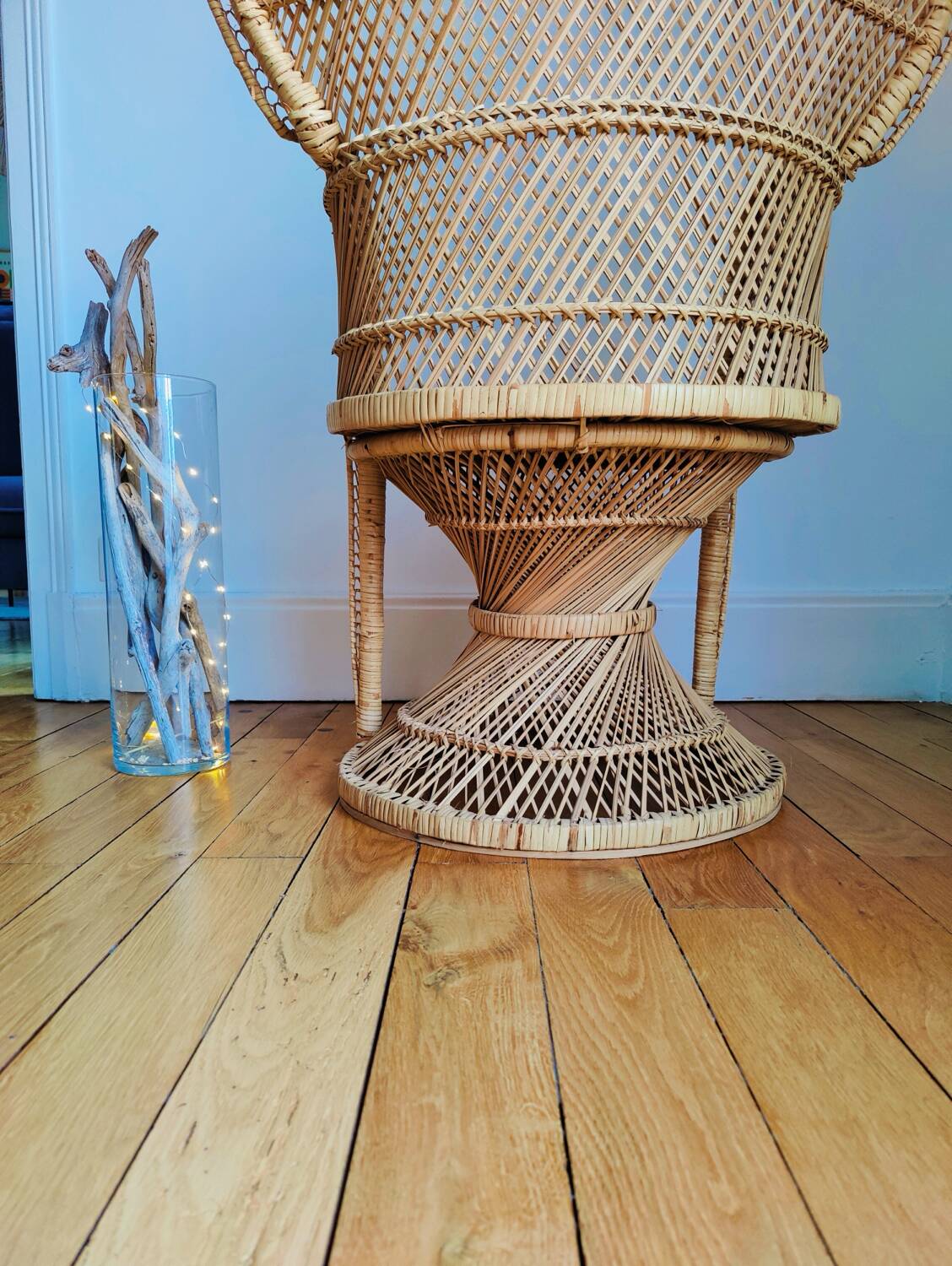 Emmanuelle wicker armchair