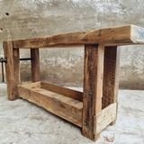 Antique workbench bathroom furniture or side table