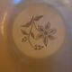 Stoneware salad bowl with floral decoration. 1970s