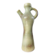 Pichet / Soliflore vintage en céramique flammée – Vert olive & Brun (A