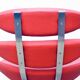 Paul Volther 'Corona Chair' with Ottoman, 1990s Replica in Leather