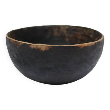 Old African wooden bowl