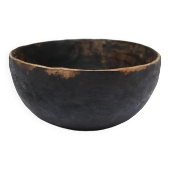 Old African wooden bowl