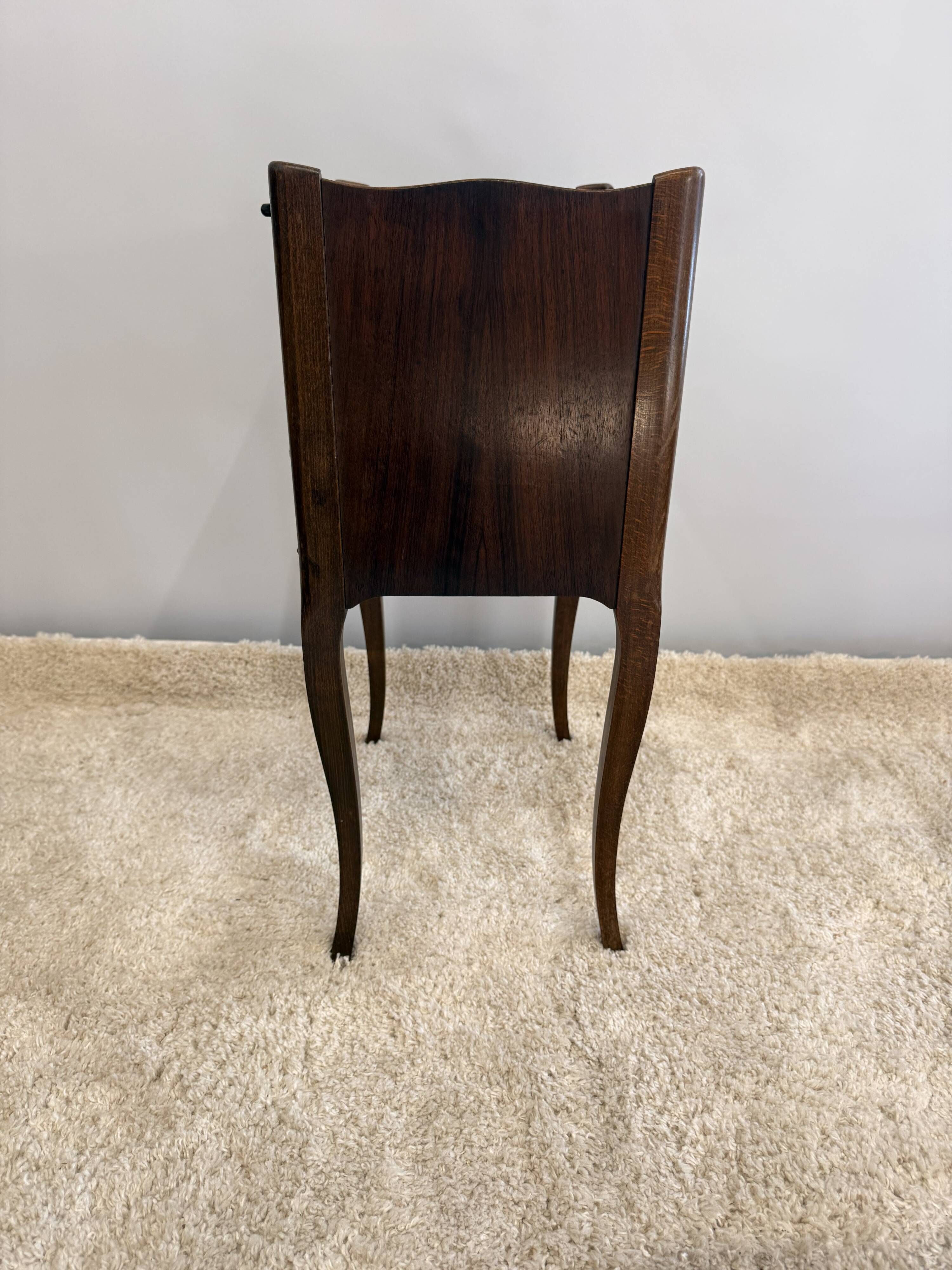 Louis XV and Louis XVI transitional bedside table – 3 drawers