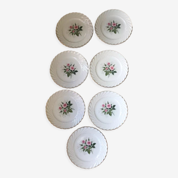 7 dessert plates Luneville - «model Bagatelle