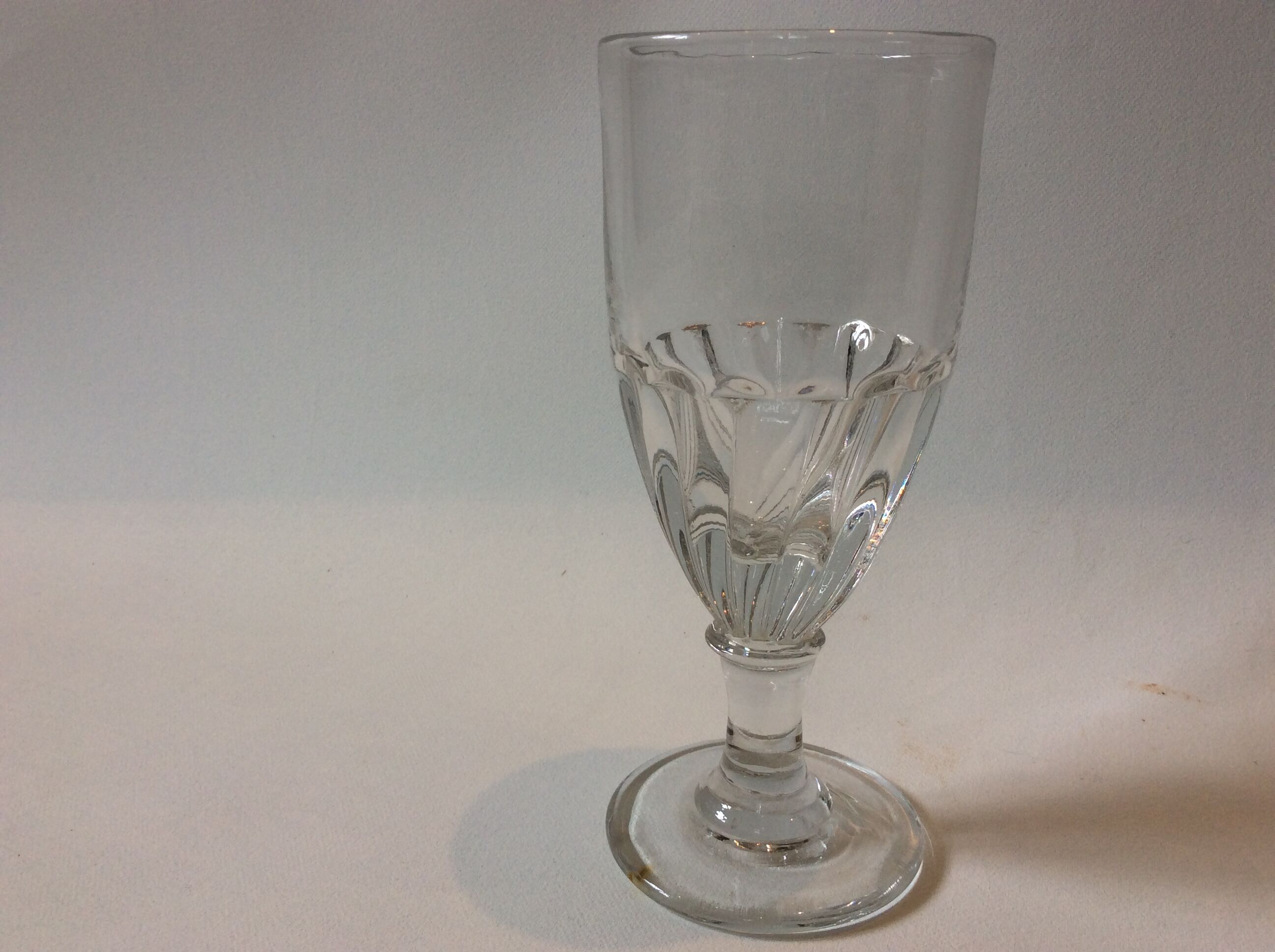 8 blown flared glasses