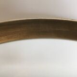 Silver mirror in curved wood 66.5 x 66.5 cm