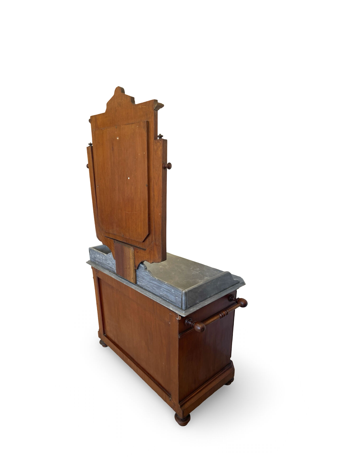 The antique walnut vanity , 19th century