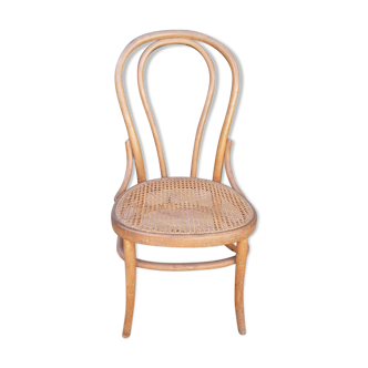 Fischel bistro chair, Austrian design 1900 curved wood and canning