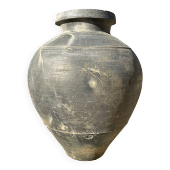 Ancient terracotta pottery jar from the 19th century