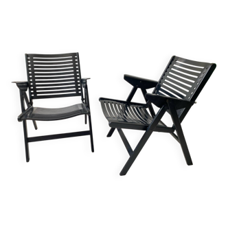 Paire de fauteuil pliant Rex design Niko Krajl édition Stol yougoslavie
