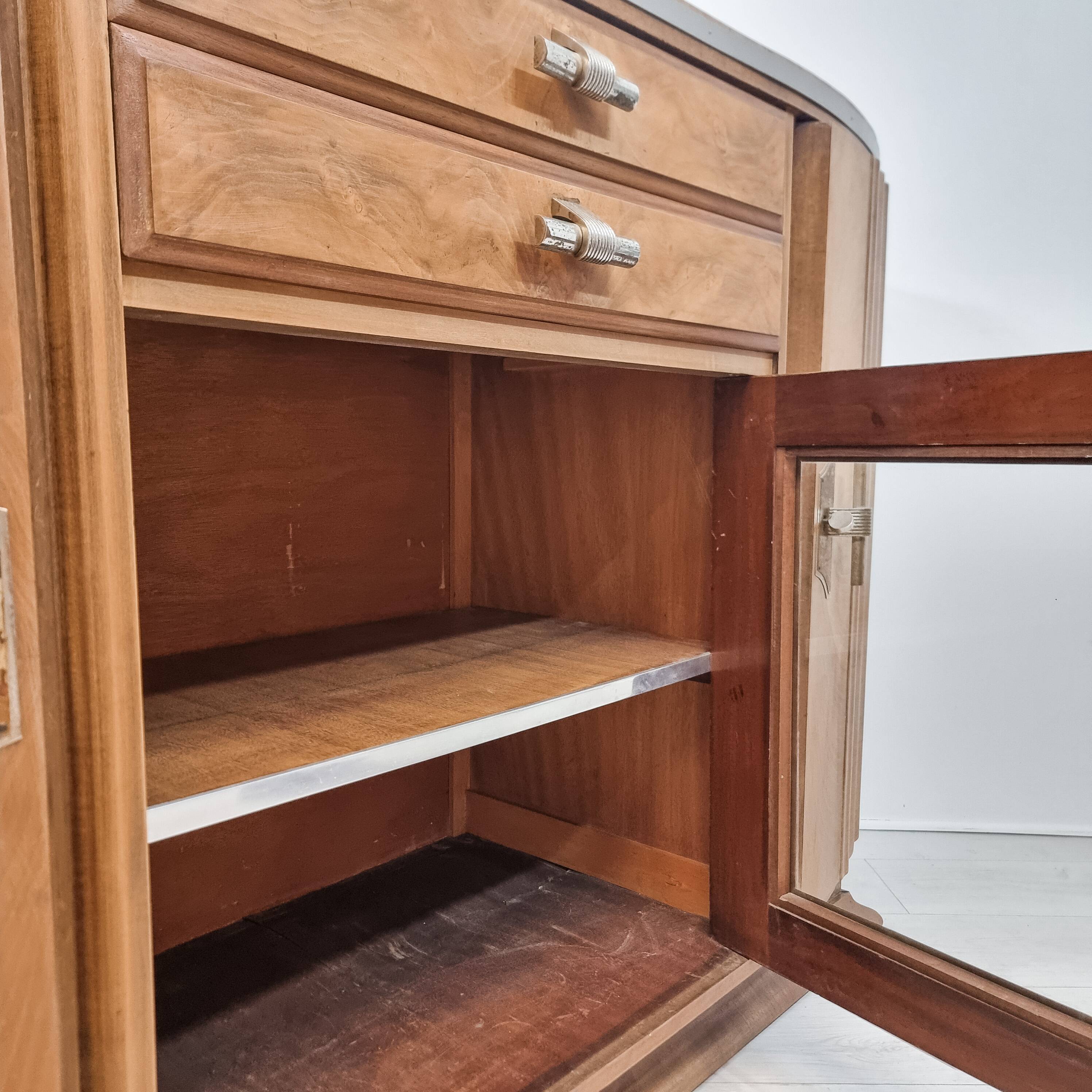 Art Deco walnut sideboard